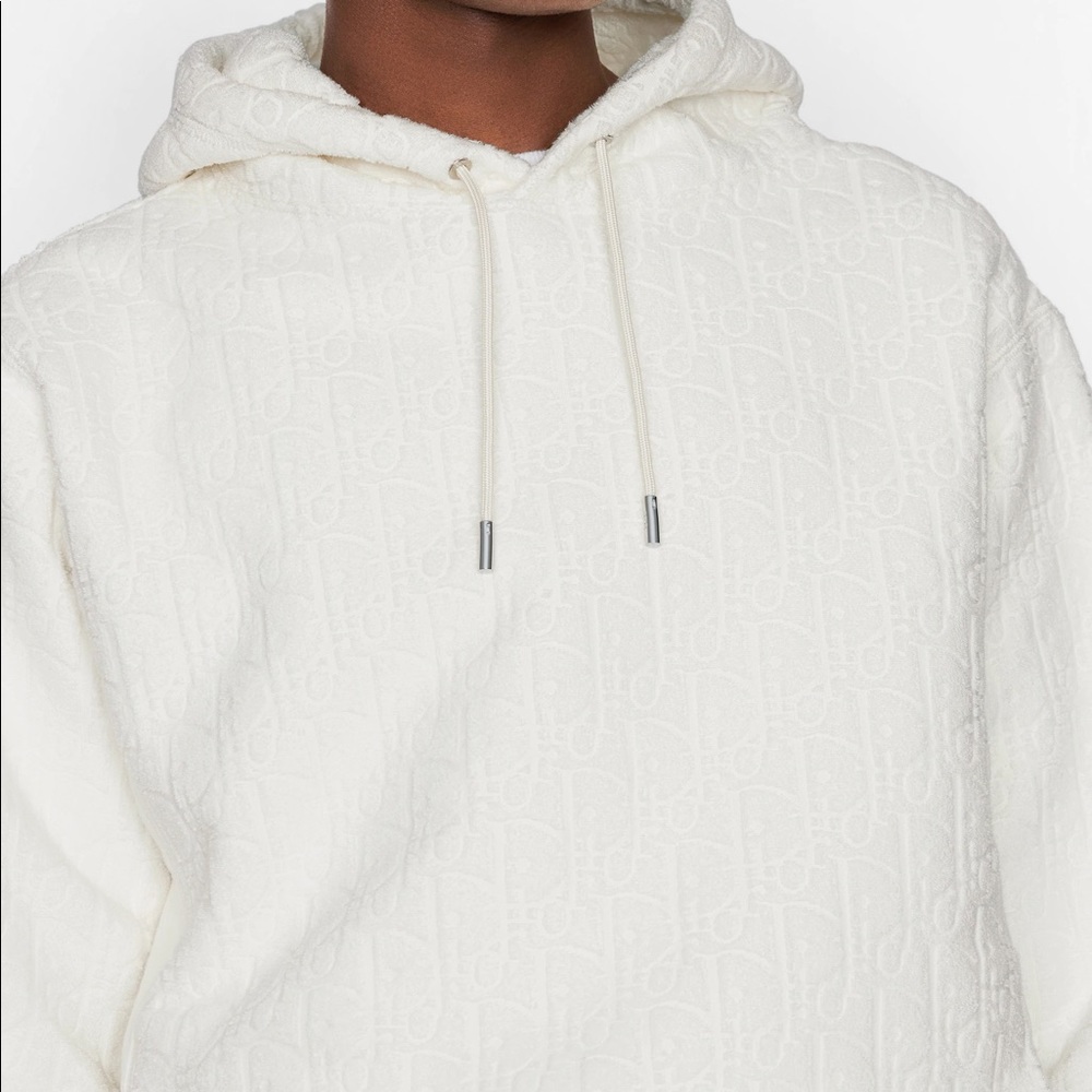 AUTHENTIC DIOR OBLIQUE HOODIE WHITE XL NEW WITH TAGS